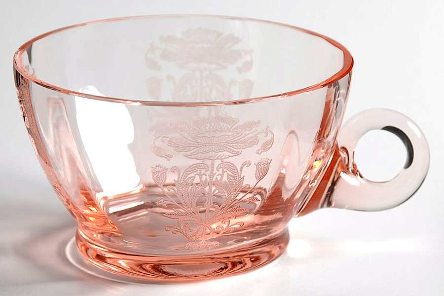 Flanders Pink (Stem 024-15024) Cup Only by Tiffin-Franciscan-1