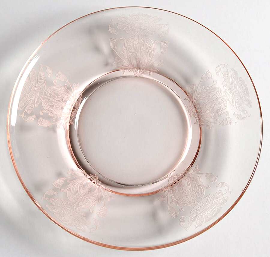 Flanders Pink (Stem 024-15024) Saucer Only by Tiffin-Franciscan-1