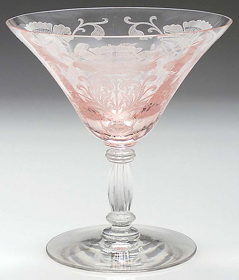Flanders Pink (Stem 024-15024) Low Sherbet by Tiffin-Franciscan-1