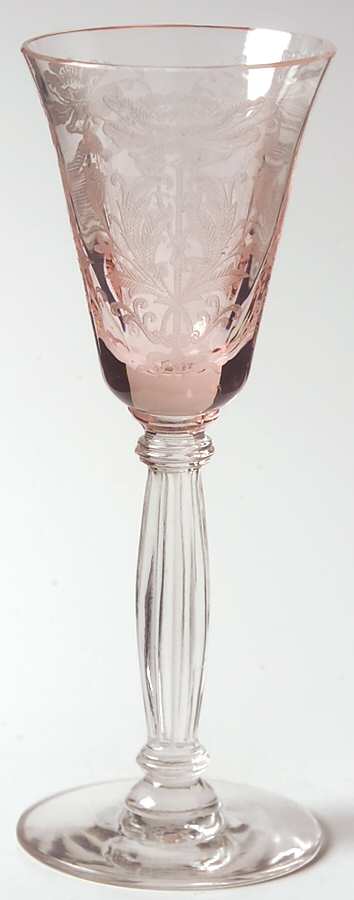 Flanders Pink (Stem 024-15024) Cordial Glass by Tiffin-Franciscan-1