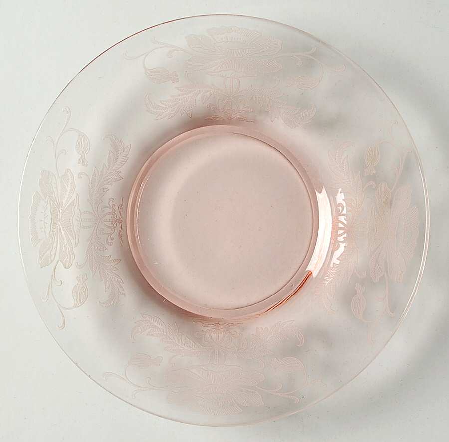 Flanders Pink (Stem 024-15024) Underplate for Finger Bowl by Tiffin-Franciscan-1