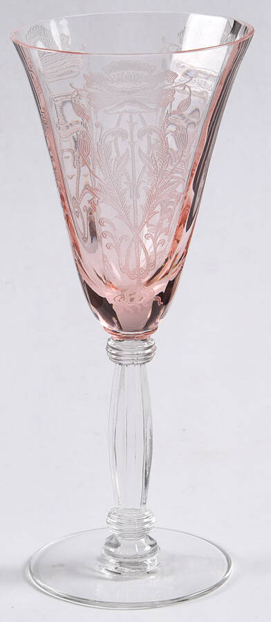 Flanders Pink (Stem 024-15024) Wine Glass by Tiffin-Franciscan-1