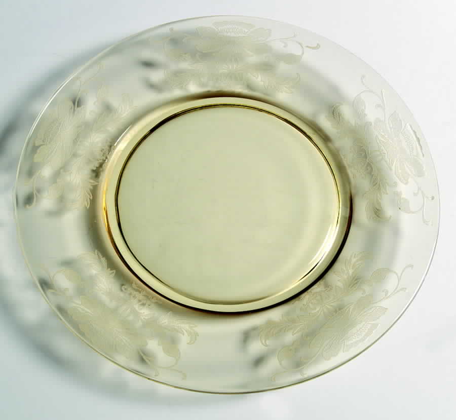 Flanders Yellow (Stem 024-15024) Luncheon Plate by Tiffin-Franciscan-1