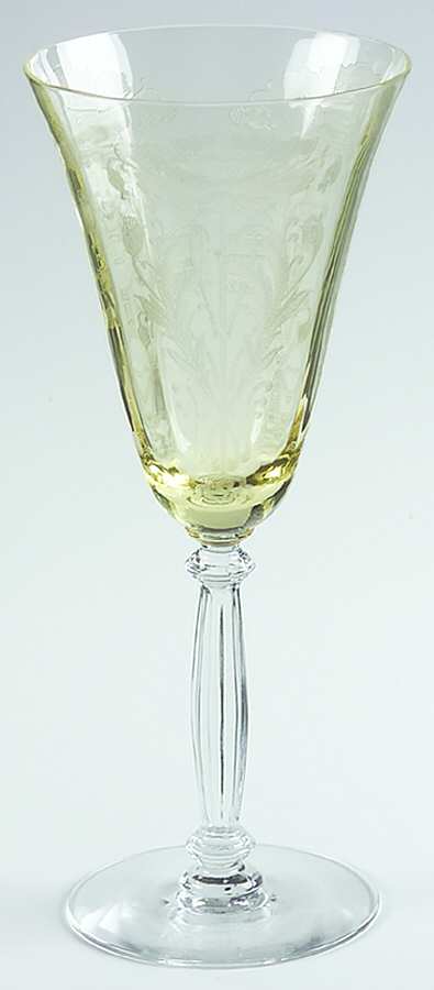 Flanders Yellow (Stem 024-15024) Water Goblet by Tiffin-Franciscan-1