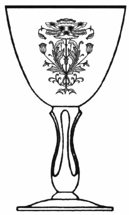 Flanders Gold (Stem 17660) Water Goblet by Tiffin-Franciscan-1