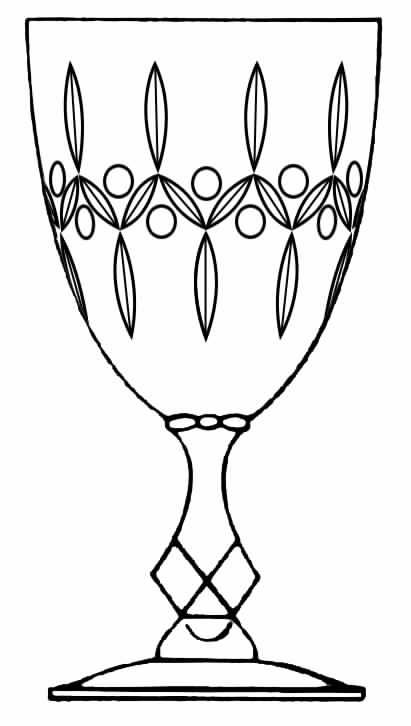 Fox Hall Water Goblet by Tiffin-Franciscan-1