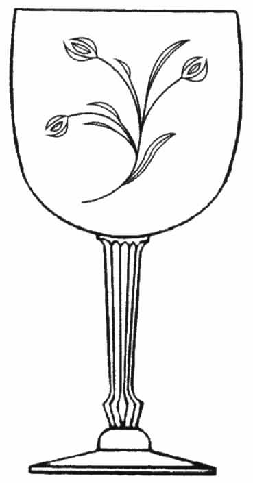 Folia Water Goblet by Tiffin-Franciscan-1