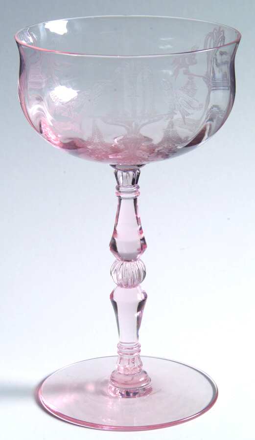 Fontaine Pink Champagne/Tall Sherbet by Tiffin-Franciscan-1