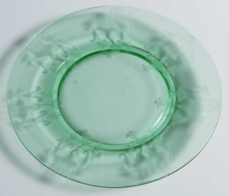 Fontaine Green Clear 8" Salad Plate by Tiffin-Franciscan-1