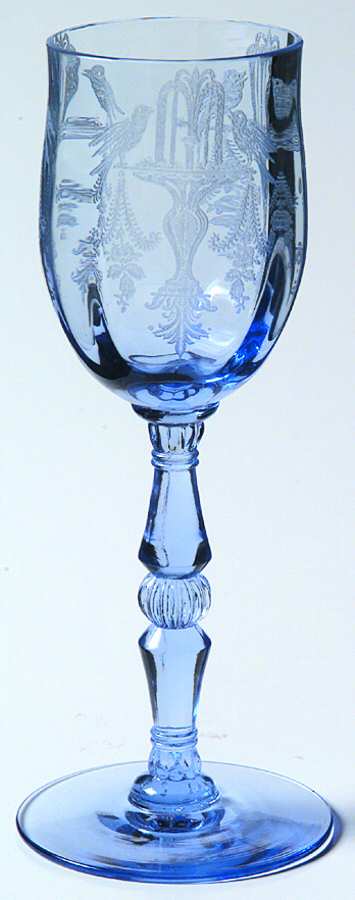 Fontaine All Twilight (Blue) Wine Glass by Tiffin-Franciscan-1