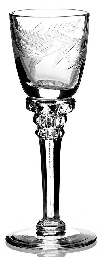 Forever Yours (Gray Cut Wheat) Cordial Glass by Tiffin-Franciscan-1