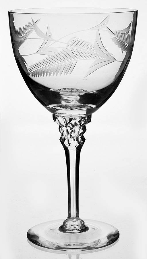Forever Yours (Gray Cut Wheat) Water Goblet by Tiffin-Franciscan-1