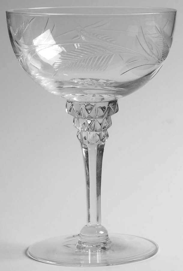 Forever Yours (Polished Cut) Champagne/Tall Sherbet by Tiffin-Franciscan-1