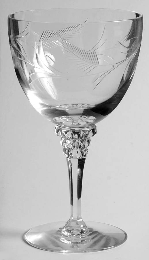 Forever Yours (Polished Cut) Water Goblet by Tiffin-Franciscan-1