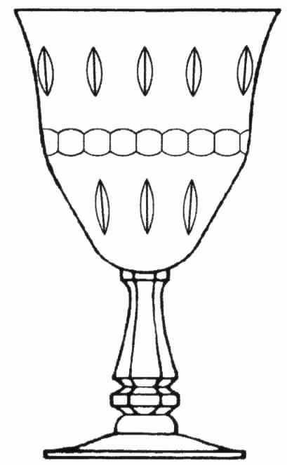 Fremont Water Goblet by Tiffin-Franciscan-1