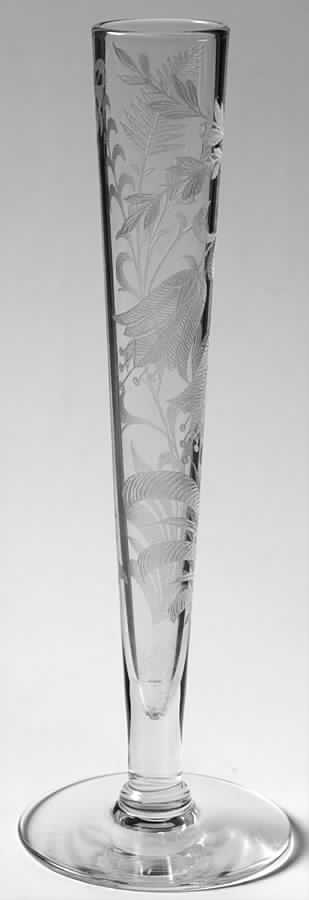 Fuchsia (Etched) 10" Bud Vase by Tiffin-Franciscan-1
