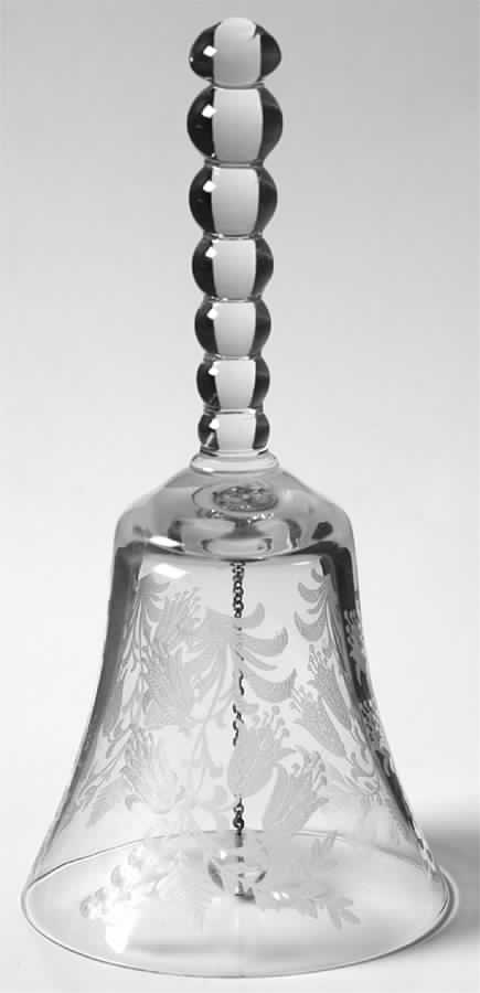 Fuchsia (Etched) 6" Bell by Tiffin-Franciscan-1