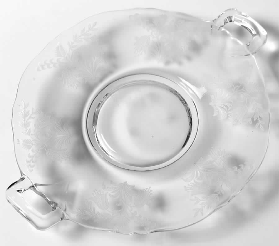 Fuchsia (Etched) 2 Handled Plate by Tiffin-Franciscan-1