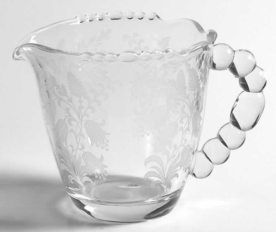 Fuchsia (Etched) Creamer by Tiffin-Franciscan-1
