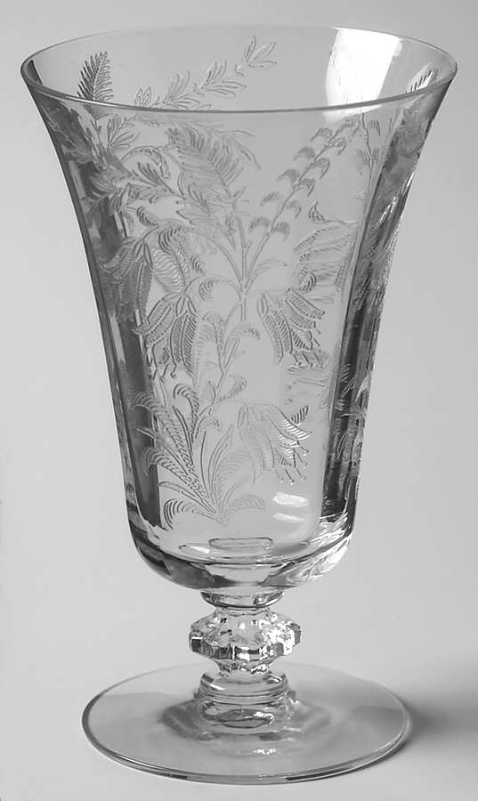 Fuchsia (Etched) 8 Oz Footed Tumbler by Tiffin-Franciscan-1