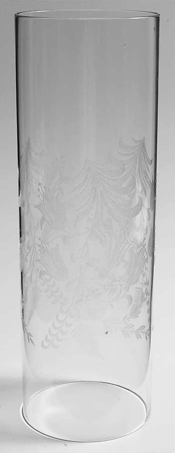 Fuchsia (Etched) Globe for Hurricane Lamp by Tiffin-Franciscan-1
