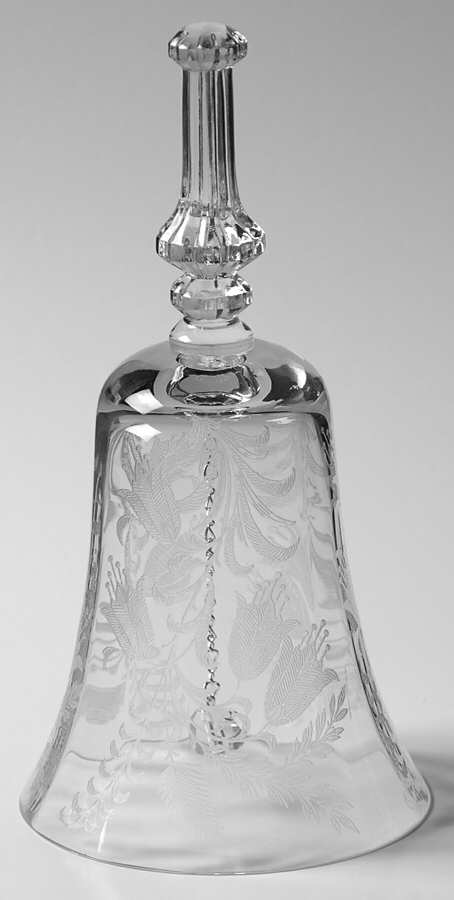 Fuchsia (Etched) Bell Made From Goblet by Tiffin-Franciscan-1