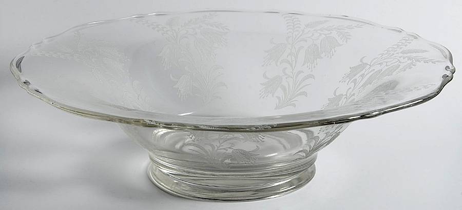 Fuchsia (Etched) 11" Flared Bowl by Tiffin-Franciscan-1