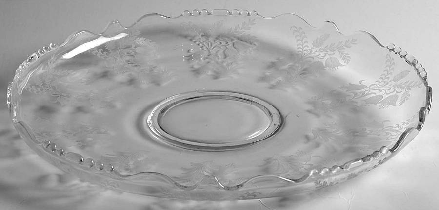 Fuchsia (Etched) 13" Cabaret Plate by Tiffin-Franciscan-1