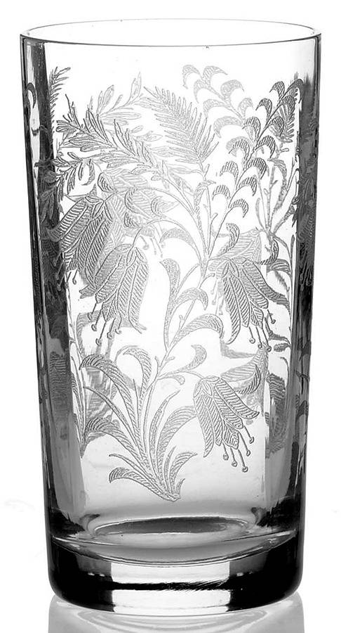 Fuchsia (Etched) Flat Tumbler by Tiffin-Franciscan-1