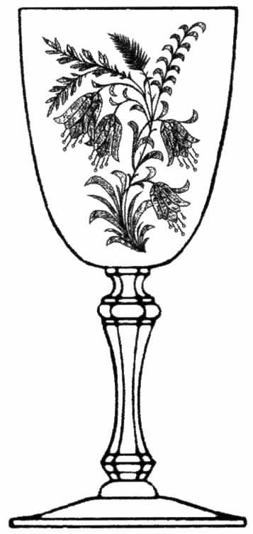 Fuchsia (Etched) Water Goblet by Tiffin-Franciscan-1