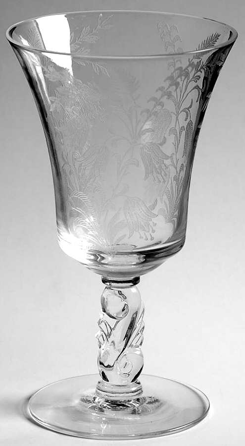 Fuchsia Water Goblet by Tiffin-Franciscan-1
