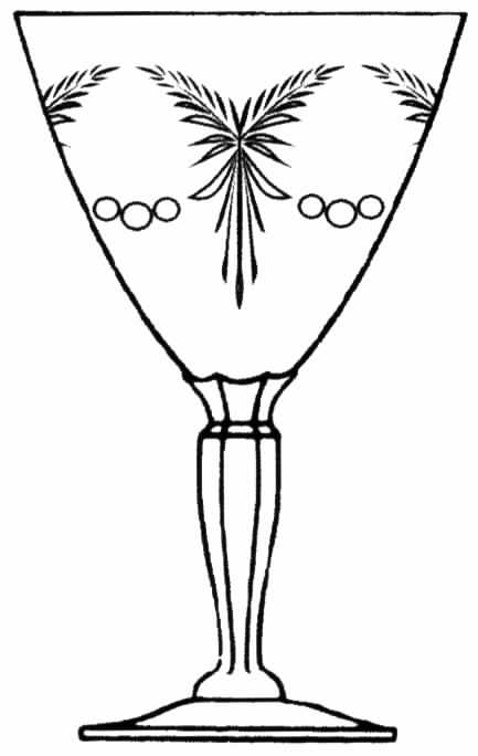 Garland Water Goblet by Tiffin-Franciscan-1