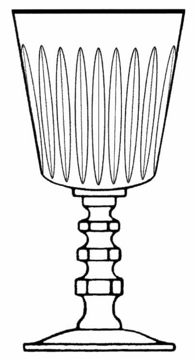 Gigi (Gold Trim) Water Goblet by Tiffin-Franciscan-1