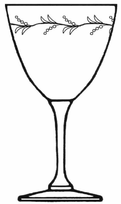 Golden Entwine Water Goblet by Tiffin-Franciscan-1