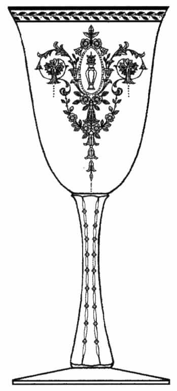 Gold Medallion Water Goblet by Tiffin-Franciscan-1