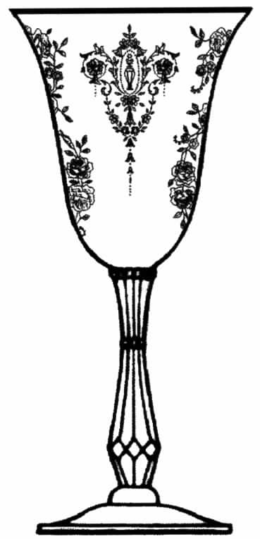 Gold Talisman Water Goblet by Tiffin-Franciscan-1