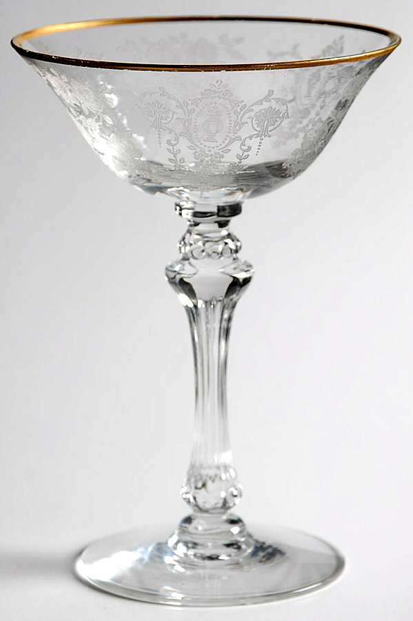 Gold Talisman Champagne/Tall Sherbet by Tiffin-Franciscan-1