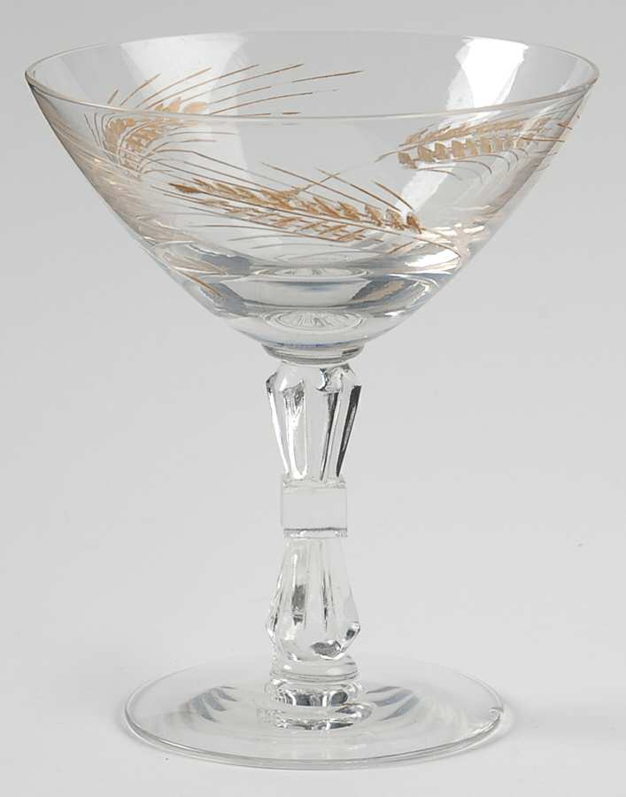 Golden Wheat Champagne/Tall Sherbet by Tiffin-Franciscan-1