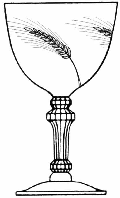 Golden Wheat Water Goblet by Tiffin-Franciscan-1