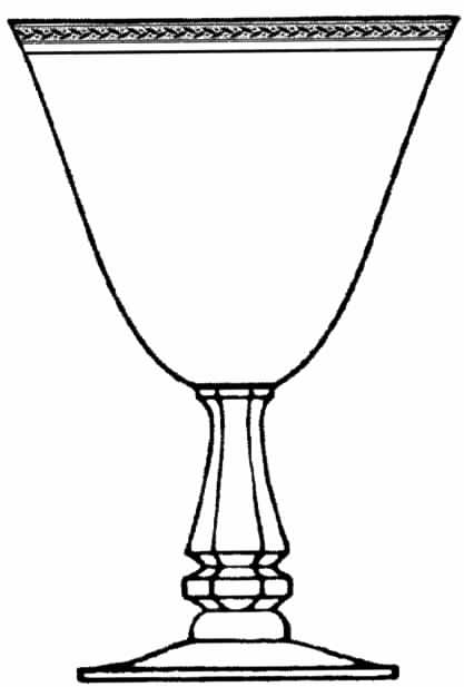 Gold Wreath Water Goblet by Tiffin-Franciscan-1