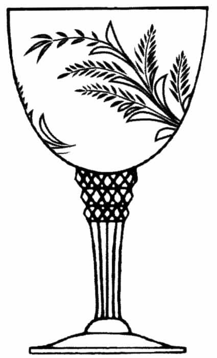Greenbriar Water Goblet by Tiffin-Franciscan-1