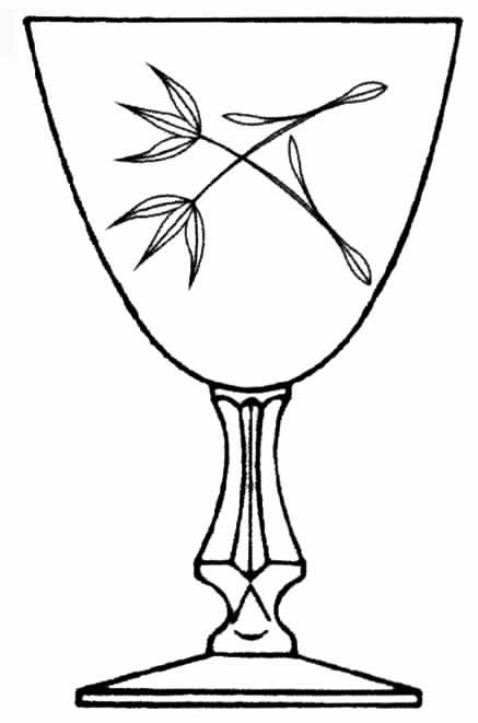 Greenbriar Water Goblet by Tiffin-Franciscan-1