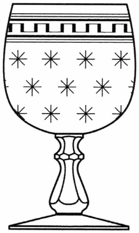 Grecian Star Water Goblet by Tiffin-Franciscan-1