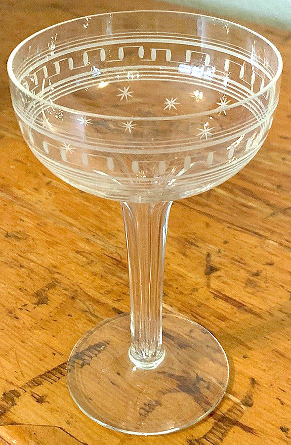 Grecian Star Tall Hollow Stem Champagne by Tiffin-Franciscan-1