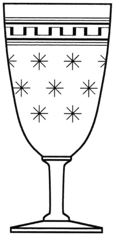 Grecian Star Water Goblet by Tiffin-Franciscan-1