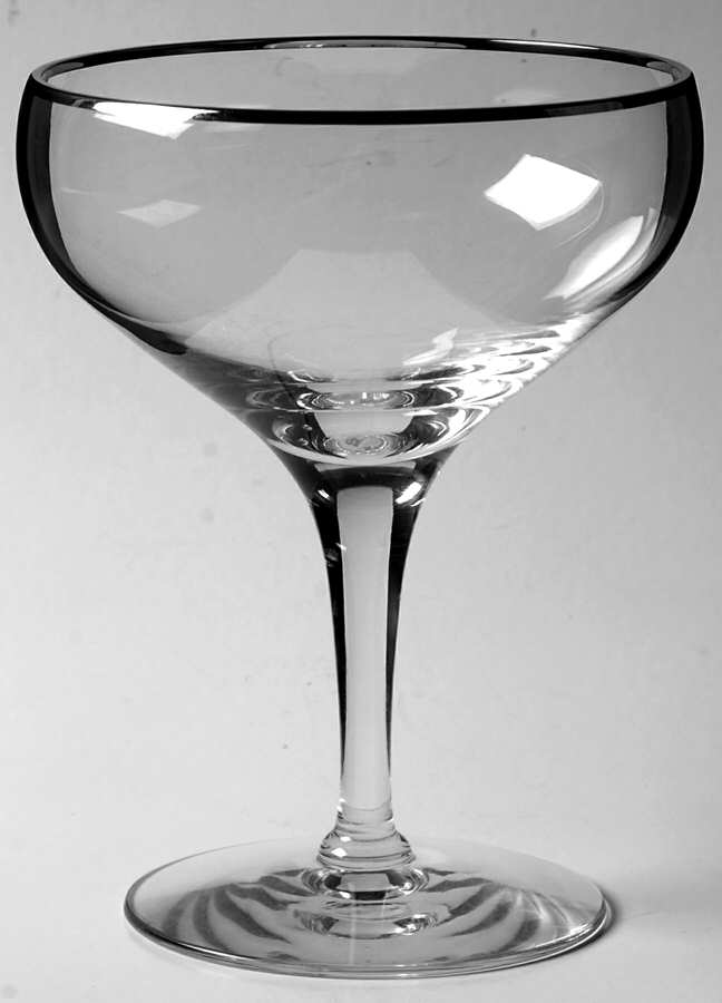 Heirloom (Platinum Trim) Champagne/Tall Sherbet by Tiffin-Franciscan-1