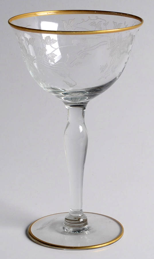 Hostess (Gold) Champagne/Tall Sherbet by Tiffin-Franciscan-1