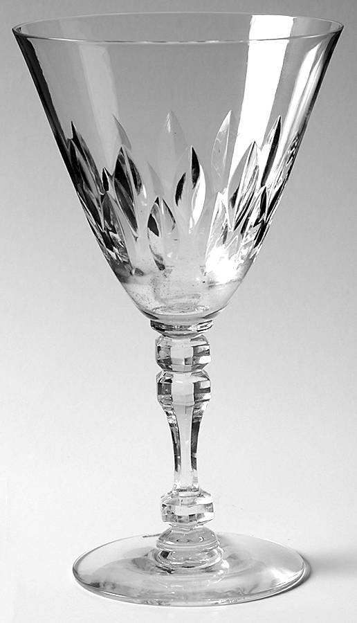 Intrigue Water Goblet by Tiffin-Franciscan-1