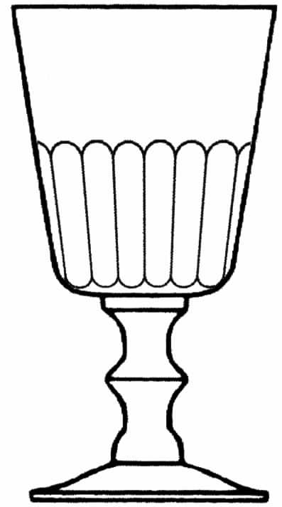 Jefferson Flutes Water Goblet by Tiffin-Franciscan-1