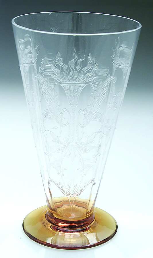 Julia Amber (Amber Stem and Foot, Stem 15011) Iced Tea by Tiffin-Franciscan-1
